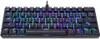 A black mechanical keyboard with RGB backlighting. Podgląd zdjęcia produktu