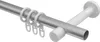 Interdeco Gardinenstange / Vorhangstange Silbergrau / Weiß, Produktbild-Vorschau 3