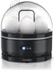 A black electric egg cooker with white eggs inside, on a white background. Anteprima dell’immagine prodotto