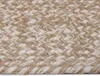 Tapis de salon vidaXL Naturel et blanc 80 x 300 cm Jute Voir les images du produit 2