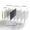 DEQORI Küchenrückwand Glas 80x40 cm 'Hellgrau' Spritzschutz Produktbild-Vorschau 7