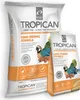 Two bags of Tropican parrot food, one larger than the other, are shown against a white background. Náhľad obrázku produktu