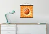 MuchoWow® Textilposter Eine orangefarbene Illustration Produktbild-Vorschau 3