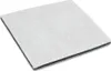 A close-up, angled view of a square-shaped, flat filter with a white fibrous top layer and a black bottom layer, set against a plain white background. Produktbild-Vorschau