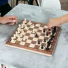 Jeu d'échecs 3 en 1 Jeu d'échecs magnétique en bois 34 cm Voir les images du produit 16