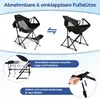 COSTWAY Campingstuhl Angelstuhl mit Fuß- & Kopfstütze Produktbild-Vorschau 3