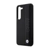 A black smartphone case with a textured pattern and a BMW logo. Produktbild-Vorschau