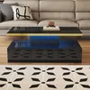 A modern living room scene with a couch, coffee table, and rug. Voir les images du produit