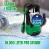 Tauchpumpe Schmutzwasserpumpe 15000 l/h 1100 Watt für Produktbild-Vorschau 5