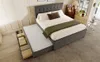 okwish Polsterbett 140x200cm Doppelbett, Familienbett Bett Produktbild-Vorschau 1