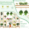 COSTWAY Pflanzenregal Bambus, Standregal mit 9 Ebenen, Produktbild-Vorschau 5