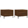 Couchtische 2 Stk. Braun Eichen-Optik 50x50x40 cm Produktbild-Vorschau 1