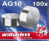 100 x Wilhelm AG10 LR54 - L130 - 189 - 389 - GP89A Produktbild-Vorschau 1