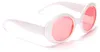 Retrobrille runde Brille rosa - Einheitsgröße Produktbild-Vorschau 2