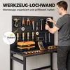 Stół warsztatowy HOMCOM: składany, z panelem perforowanym, Podgląd zdjęcia produktu 6