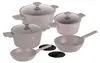 A set of cookware and frying pans arranged on a white background. Anteprima dell’immagine prodotto