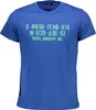 Blaues Kurzarm Herren T-Shirt mit Rundhals und Logo-Druck Produktbild-Vorschau 1