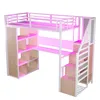 Flieks Etagenbett Metallbett 90x200cm mit Schreibtisch und Produktbild-Vorschau 9
