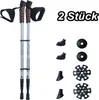 VOSSBACH® Alu Nordic Walking Teleskop Stöcke inkl. 12 Produktbild-Vorschau 1