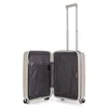 An open suitcase with its interior visible, against a white background. Produktbild-Vorschau