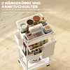 HOMCOM Küchenwagen Rollwagen mit 3 Ebenen Servierwagen mit Produktbild-Vorschau 5