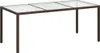 vidaXL Gartentisch Braun 190x90x75 cm Gehärtetes Glas und Produktbild-Vorschau 1