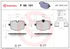 Bremsbelagsatz Scheibenbremse 18 mm BREMBO passend für u.a. Produktbild-Vorschau 3