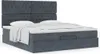 Möbel Glamour Ottoman-Bett mit Matratzen Dunkelgrau 180x200 Produktbild-Vorschau 1