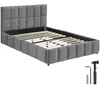 tectake® Polsterbett Shirley Samtbezug mit Steppmuster Produktbild-Vorschau 1