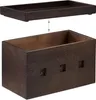 relaxdays Kabelbox Bambus dunkelbraun Produktbild-Vorschau 6