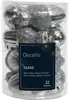 Christbaumschmuck Eicheln 4cm Glas 12 Stück - Silber Produktbild-Vorschau 2