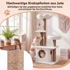 KOMFOTTEU Kratzbaum, 96 cm Katzenbaum mit blumenförmiger Produktbild-Vorschau 3