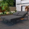 OKWISH Salon de Jardin 3 Pièces avec 2 Canapés, 1 Table, Voir les images du produit 3