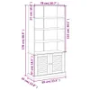 The Living Store Bücherregal VIGO Grau 85x35x170 cm Produktbild-Vorschau 9