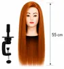 Testina per parrucchieri Aneta 55 cm, capelli sintetici con Anteprima dell’immagine prodotto 8