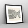Gerahmtes Poster - Schwarzer Rahmen - Linien Oval Produktbild-Vorschau 8