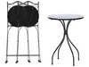 BELIANI Balkon Set Schwarz u. Blau aus Metall Mosaik Muster Produktbild-Vorschau 8