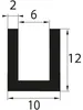 V18 Fassungsprofil Fassungsbereich 6 mm Kantenschutz EPDM Produktbild-Vorschau 6