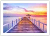 Poster - Poster ohne Rahmen - Sonnenuntergang Wasser Brücke Produktbild-Vorschau 1