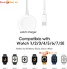 A product image showing a watch charger and various Apple Watch models with compatibility information. Produktbild-Vorschau