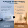Marwona Jura Infrarotheizung 800 W mit Funkthermostat –  Produktbild-Vorschau 4