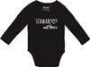 Huuraa Baby Body Schwabe mit Herz 68 Black  Baumwolle Produktbild-Vorschau 1
