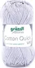 A ball of grey yarn with a label. Produktbild-Vorschau
