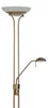 Lindby LED-Stehlampe Yveta, messing, Leselampe, dimmbar Produktbild-Vorschau 4