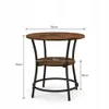 A diagram of a round side table with dimensions indicated. Náhľad obrázku produktu