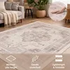 TT Home Boho Vintage Teppich Wohnzimmer Kurzflor – Retro Produktbild-Vorschau 4