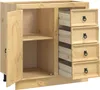 vidaXL Armadio SKI Marrone miele 80 x 46 x 81 cm Legno di Anteprima dell’immagine prodotto 5