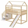 Merax Stapelbed met glijbaan, 90x200 cm, kinderbed van Productafbeelding-voorbeeld 7