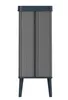 VERTO Stand-Abfalleimer – Touch-Öffnung – 54 l – Perlgrau Produktbild-Vorschau 6