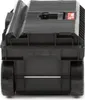 A rear view of a black tool box with wheels. Náhled obrázku produktu